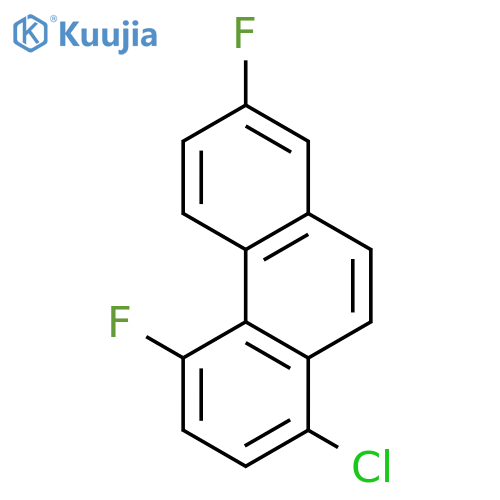 Phenanthrene, 1-chloro-4,7-difluoro- structure