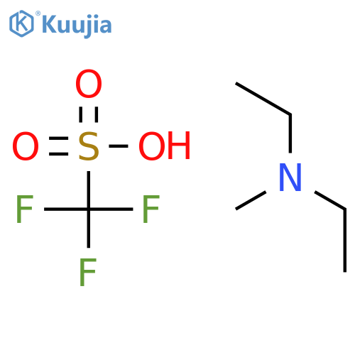 Methanesulfonic acid, 1,1,1-trifluoro-, compd. with N-ethyl-N-methylethanamine (1:1) structure