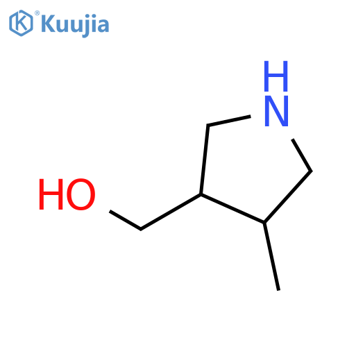 [trans-4-methylpyrrolidin-3-yl]methanol structure