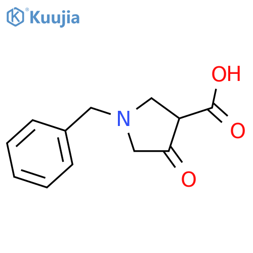 1-Benzyl-4-oxopyrrolidine-3-carboxylic acid structure