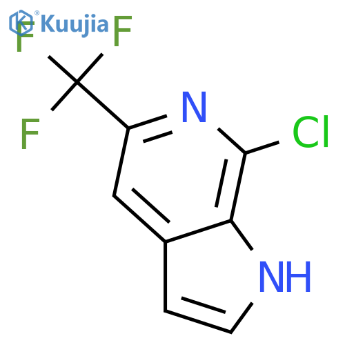 7-Chloro-5-(trifluoromethyl)-1H-pyrrolo2,3-Cpyridine structure