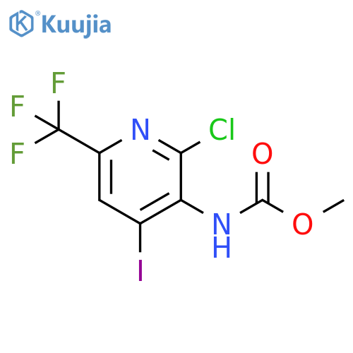 Methyl N-[2-chloro-4-iodo-6-(trifluoromethyl)-3-pyridinyl]carbamate structure
