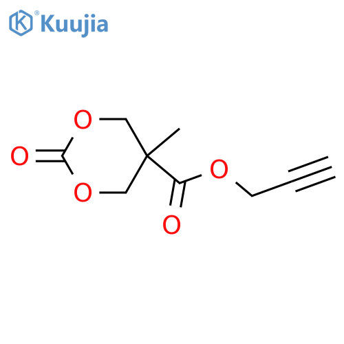 1,3-Dioxane-5-carboxylic acid, 5-methyl-2-oxo-, 2-propyn-1-yl ester structure
