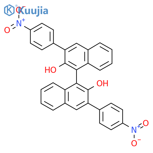 (S)-3,3'-Bis(4-nitrophenyl)-1,1'-binapthalene-2,2'-diol structure