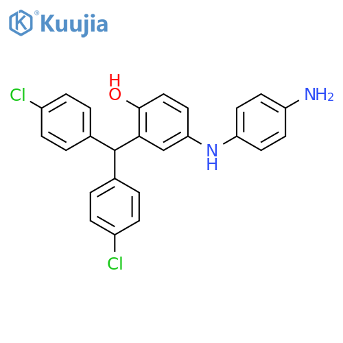 Phenol, 4-[(4-aminophenyl)amino][bis(4-chlorophenyl)methyl]- structure