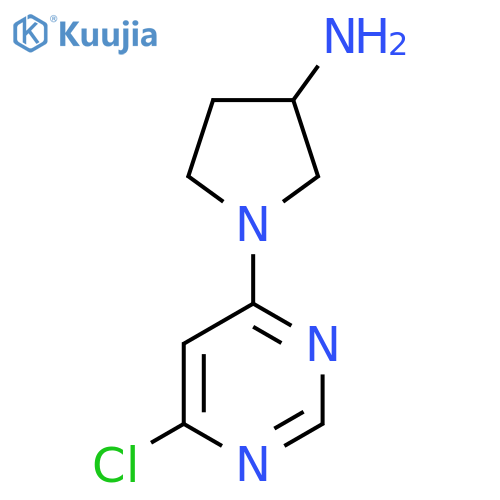 1-(6-chloropyrimidin-4-yl)pyrrolidin-3-amine structure