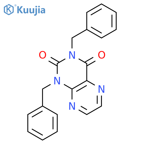 2,4(1H,3H)-Pteridinedione, 1,3-bis(phenylmethyl)- structure