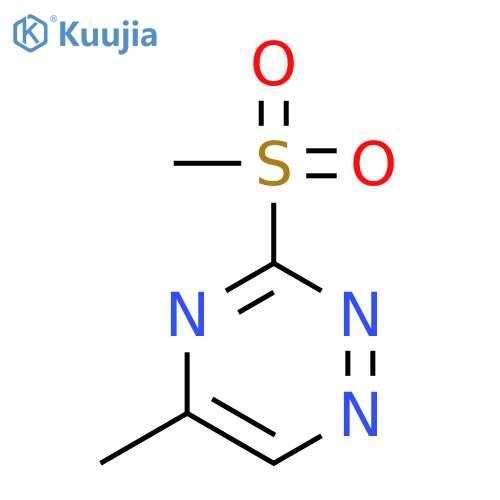 5-Methyl-3-(methylsulfonyl)-1,2,4-triazine structure