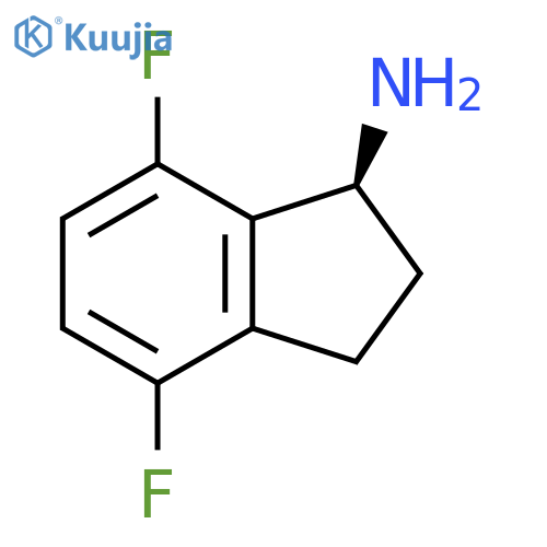 (S)-4,7-DIFLUORO-INDAN-1-YLAMINE structure