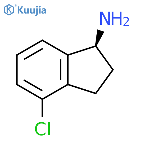 (1S)-4-chloro-2,3-dihydro-1H-inden-1-amine structure