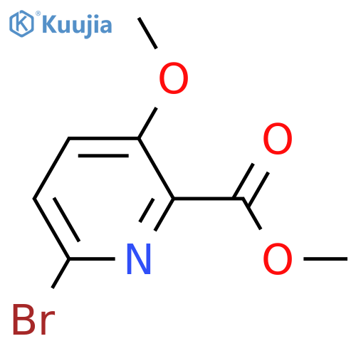 methyl 6-bromo-3-methoxypyridine-2-carboxylate structure