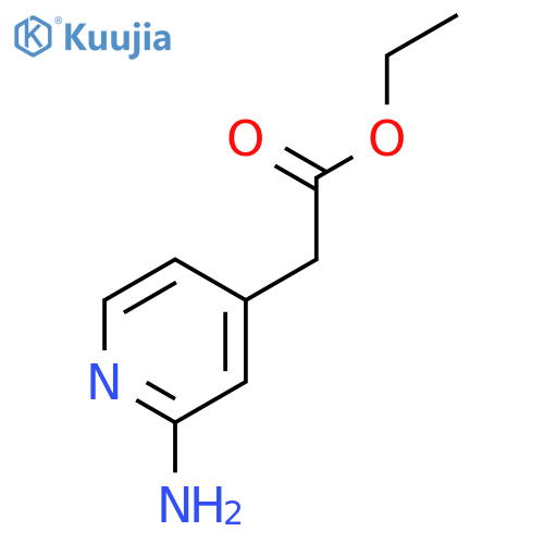 ethyl 2-(2-aminopyridin-4-yl)acetate structure