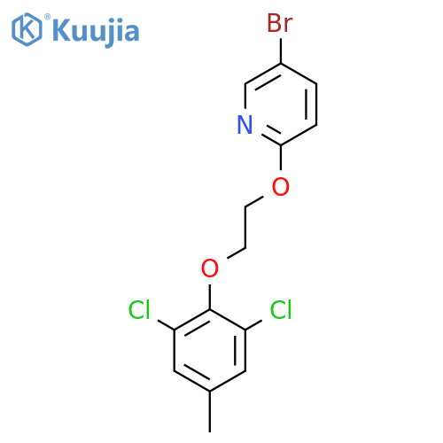 5-Bromo-2-(2-(2,6-dichloro-4-methylphenoxy)ethoxy)pyridine structure