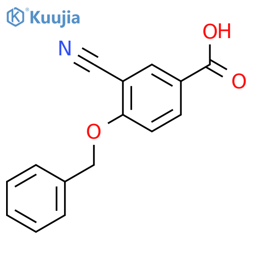 4-(Benzyloxy)-3-cyanobenzoic acid structure