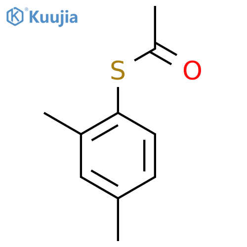 S-(2,4-Dimethylphenyl) ethanethioate structure