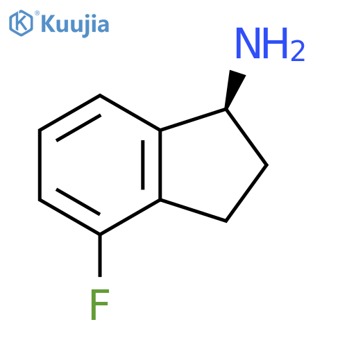 (1S)-4-fluoro-2,3-dihydro-1H-inden-1-amine structure