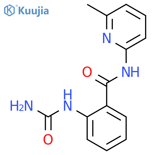 Benzamide, 2-[(aminocarbonyl)amino]-N-(6-methyl-2-pyridinyl)- structure