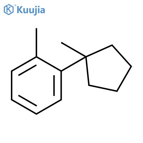 Benzene, 1-methyl-2-(1-methylcyclopentyl)- structure