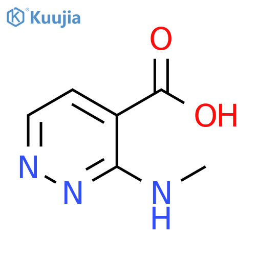 3-(methylamino)-4-Pyridazinecarboxylic acid structure