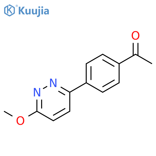 1-[4-(6-methoxy-3-pyridazinyl)phenyl]-Ethanone structure