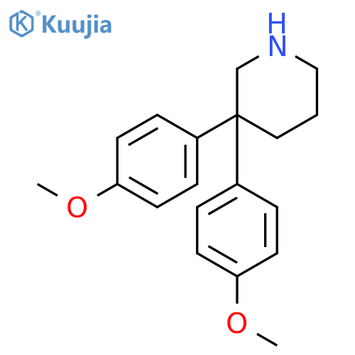3,3-bis(4-methoxyphenyl)piperidine structure