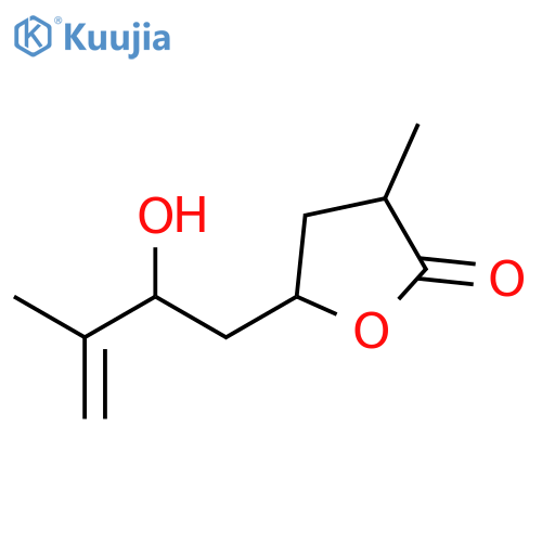 2(3H)-Furanone, dihydro-5-(2-hydroxy-3-methyl-3-butenyl)-3-methyl- structure