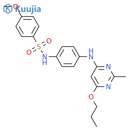 4-methoxy-N-{4-(2-methyl-6-propoxypyrimidin-4-yl)aminophenyl}benzene-1-sulfonamide structure