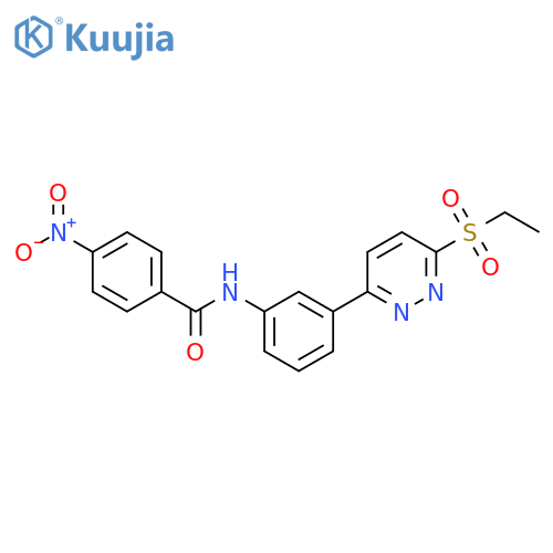 N-{3-6-(ethanesulfonyl)pyridazin-3-ylphenyl}-4-nitrobenzamide structure