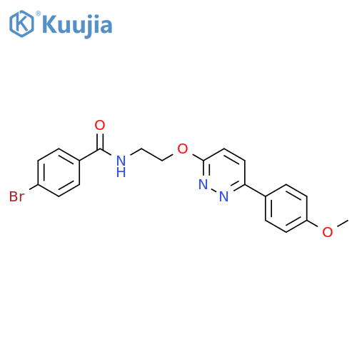 4-bromo-N-(2-{6-(4-methoxyphenyl)pyridazin-3-yloxy}ethyl)benzamide structure