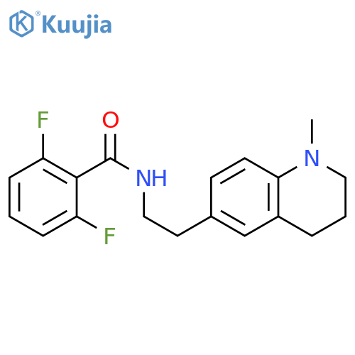 2,6-difluoro-N-2-(1-methyl-1,2,3,4-tetrahydroquinolin-6-yl)ethylbenzamide structure