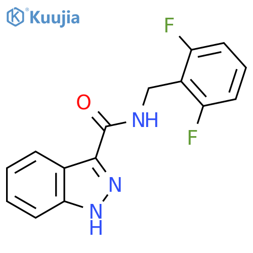 N-(2,6-difluorophenyl)methyl-1H-indazole-3-carboxamide structure