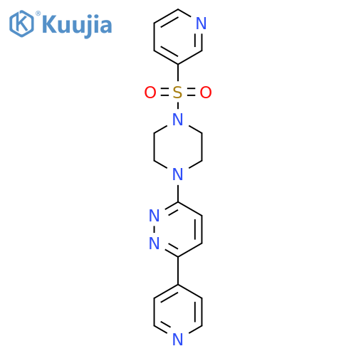 3-(pyridin-4-yl)-6-4-(pyridine-3-sulfonyl)piperazin-1-ylpyridazine structure