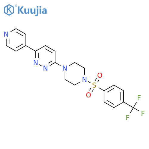 3-(pyridin-4-yl)-6-{4-4-(trifluoromethyl)benzenesulfonylpiperazin-1-yl}pyridazine structure