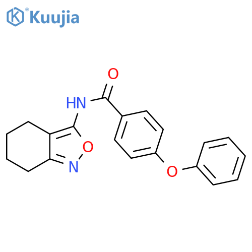 4-phenoxy-N-(4,5,6,7-tetrahydro-2,1-benzoxazol-3-yl)benzamide structure