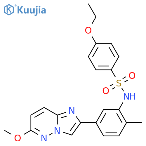 4-ethoxy-N-(5-{6-methoxyimidazo1,2-bpyridazin-2-yl}-2-methylphenyl)benzene-1-sulfonamide structure