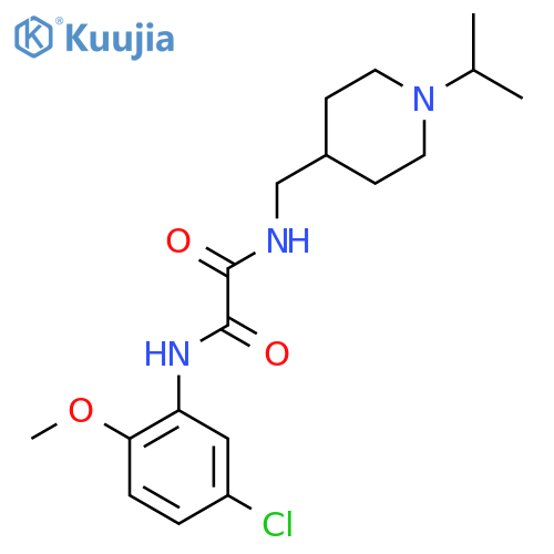 N-(5-chloro-2-methoxyphenyl)-N'-{1-(propan-2-yl)piperidin-4-ylmethyl}ethanediamide structure