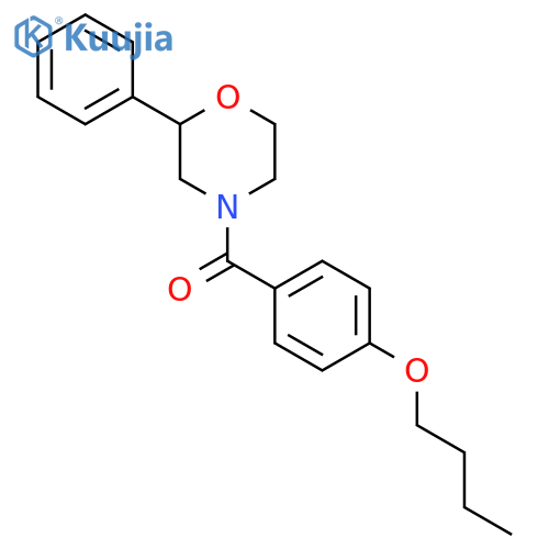 4-(4-butoxybenzoyl)-2-phenylmorpholine structure
