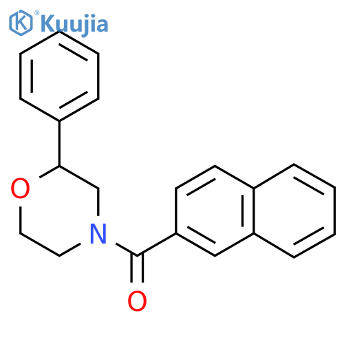4-(naphthalene-2-carbonyl)-2-phenylmorpholine structure