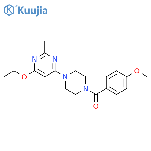 4-ethoxy-6-4-(4-methoxybenzoyl)piperazin-1-yl-2-methylpyrimidine structure