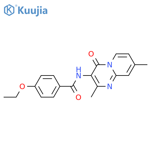 N-{2,8-dimethyl-4-oxo-4H-pyrido1,2-apyrimidin-3-yl}-4-ethoxybenzamide structure