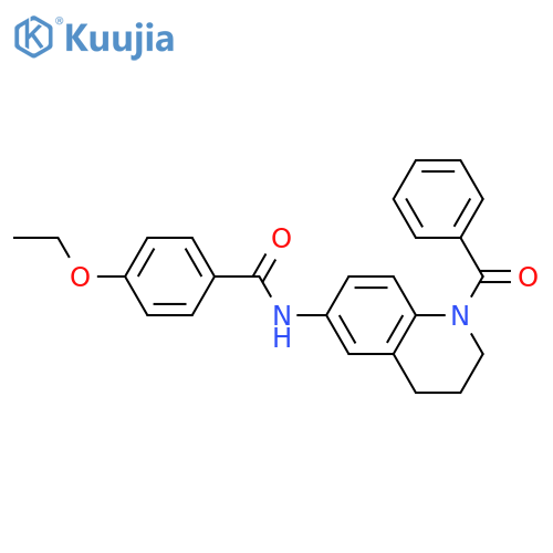N-(1-benzoyl-1,2,3,4-tetrahydroquinolin-6-yl)-4-ethoxybenzamide structure