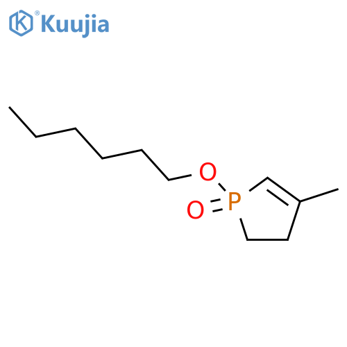 1H-Phosphole,1-(hexyloxy)-2,3-dihydro-4-methyl-, 1-oxide structure