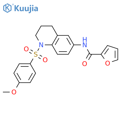 N-1-(4-methoxybenzenesulfonyl)-1,2,3,4-tetrahydroquinolin-6-ylfuran-2-carboxamide structure