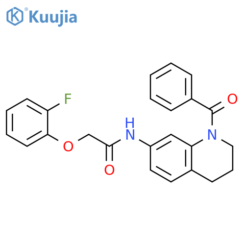 N-(1-benzoyl-1,2,3,4-tetrahydroquinolin-7-yl)-2-(2-fluorophenoxy)acetamide structure