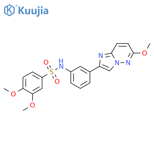 3,4-dimethoxy-N-(3-{6-methoxyimidazo1,2-bpyridazin-2-yl}phenyl)benzene-1-sulfonamide structure