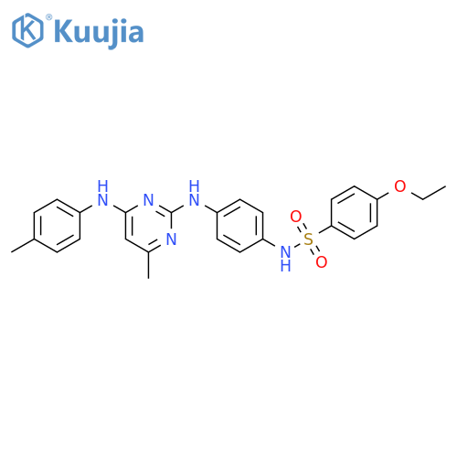 4-ethoxy-N-4-({4-methyl-6-(4-methylphenyl)aminopyrimidin-2-yl}amino)phenylbenzene-1-sulfonamide structure