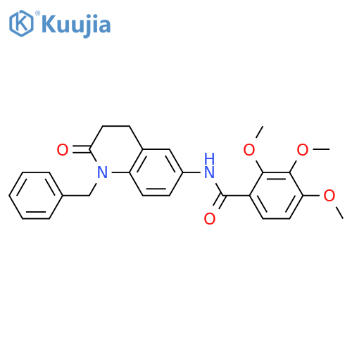 N-(1-benzyl-2-oxo-1,2,3,4-tetrahydroquinolin-6-yl)-2,3,4-trimethoxybenzamide structure