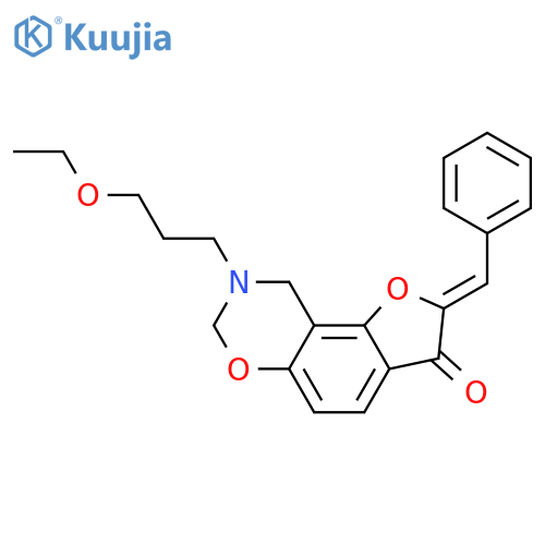 (4Z)-12-(3-ethoxypropyl)-4-(phenylmethylidene)-3,10-dioxa-12-azatricyclo7.4.0.0^{2,6}trideca-1(9),2(6),7-trien-5-one structure