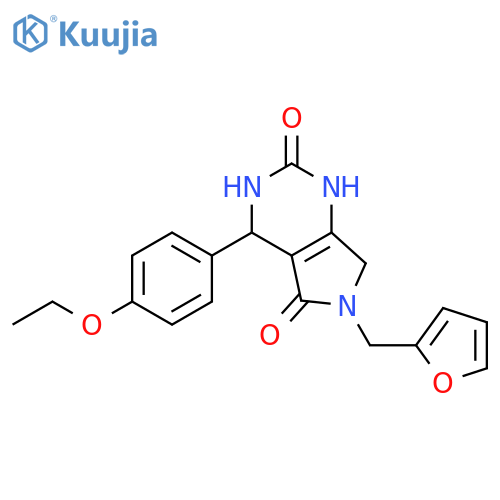 4-(4-ethoxyphenyl)-6-(furan-2-yl)methyl-1H,2H,3H,4H,5H,6H,7H-pyrrolo3,4-dpyrimidine-2,5-dione structure