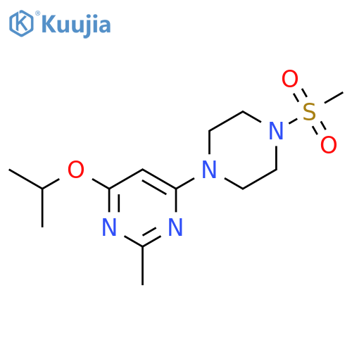 4-(4-methanesulfonylpiperazin-1-yl)-2-methyl-6-(propan-2-yloxy)pyrimidine structure